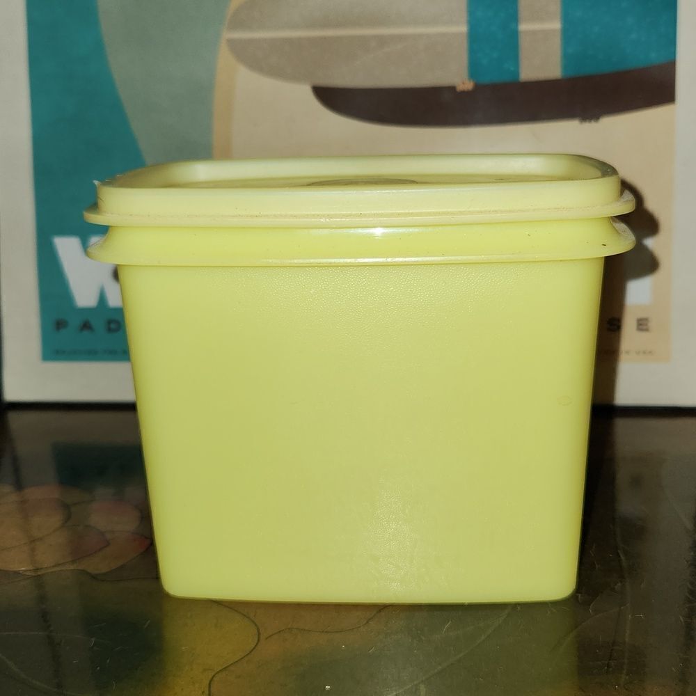 Tupperware Yellow Container